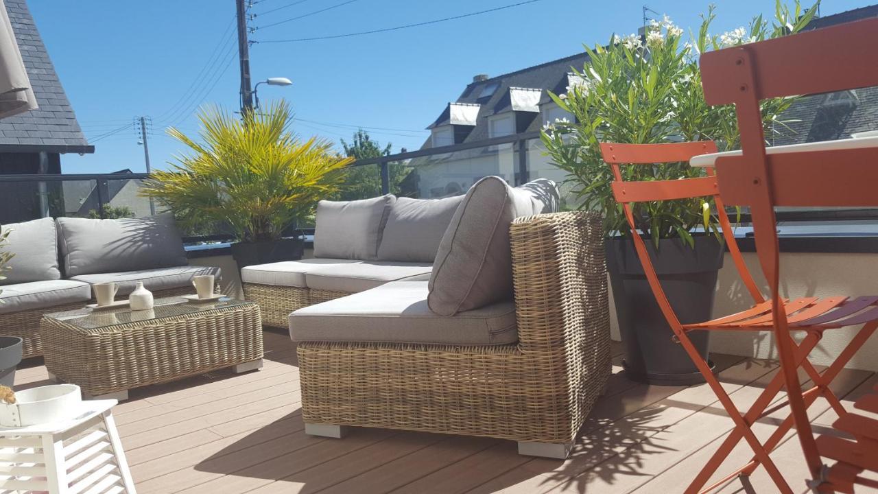 Les Cyprès - appartement avec grande terrasse proche plage - St Malo Saint-Malo Extérieur photo